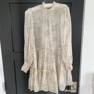 Cami NYC cream/yellow floral mini dress Size small